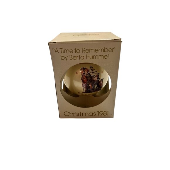 Berta Hummel 1981 Christmas Ornament "A Time To Remember" Eighth Limited Edition - Picture 8 of 14